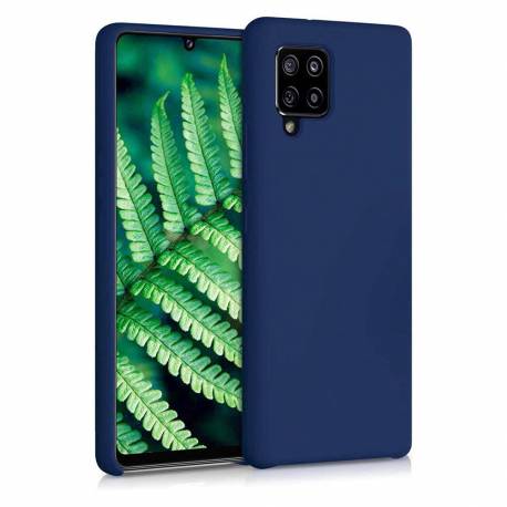 Silicone Case Elastyczne Silikonowe Etui Pokrowiec Samsung Galaxy A42 5G Niebieski