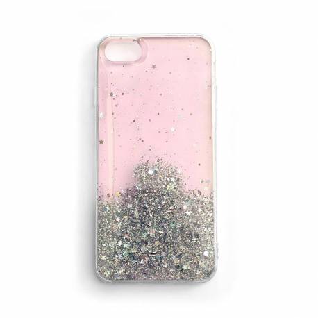 Wozinsky Star Glitter Błyszczące Etui Pokrowiec Z Brokatem Samsung Galaxy S21+ 5G (S21 Plus 5G) Różowy