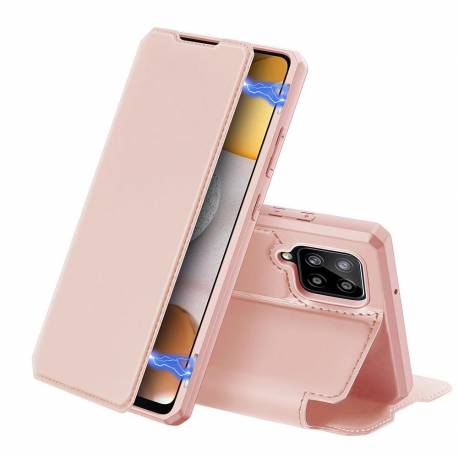 Dux Ducis Skin X Kabura Etui Pokrowiec Z Klapką Samsung Galaxy A42 5G Różowy