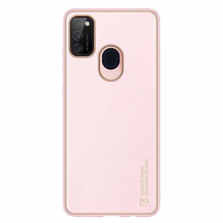 Dux Ducis Yolo Eleganckie Etui Pokrowiec Ze Skóry Ekologicznej Samsung Galaxy M30S Różowy