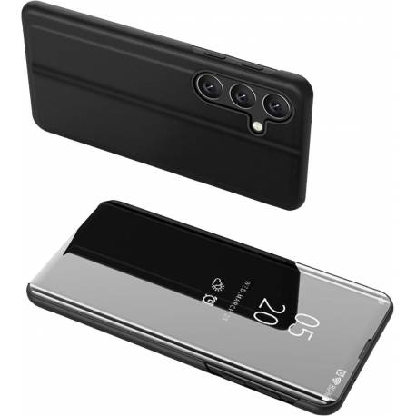 Clear View Case etui do Samsung Galaxy A24 4G pokrowiec z klapką czarne