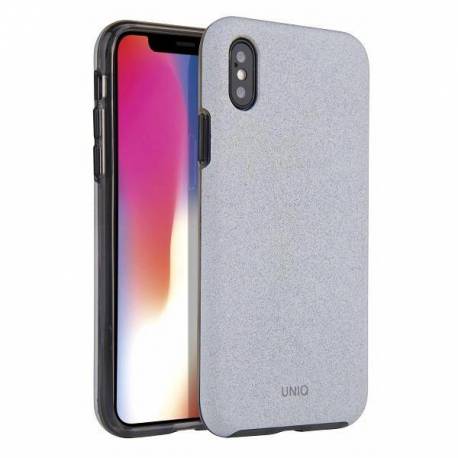 Etui Uniq Lithos Na Iphone Xs Max - Jasnoszare