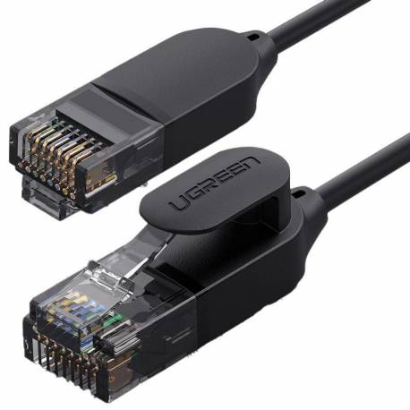 Ugreen Kabel Przewód Internetowy Sieciowy Ethernet Patchcord Rj45 Cat 6A Utp 1000Mbps 3 M Czarny (70653)