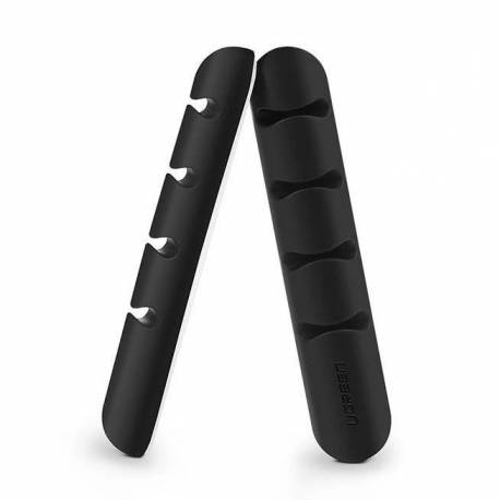 Ugreen 2X Samoprzylepny Organizer Na 4 Kable Przewody Czarny (30762)