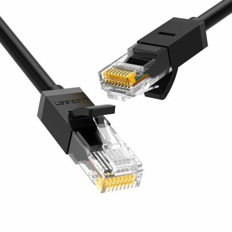 Ugreen Kabel Przewód Internetowy Sieciowy Ethernet Patchcord Rj45 Cat 6 Utp 1000Mbps 2M Czarny (20160)