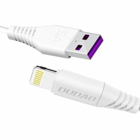 Dudao Przewód Kabel Usb / Lightning 5A 1M Biały (L2L 1M White)
