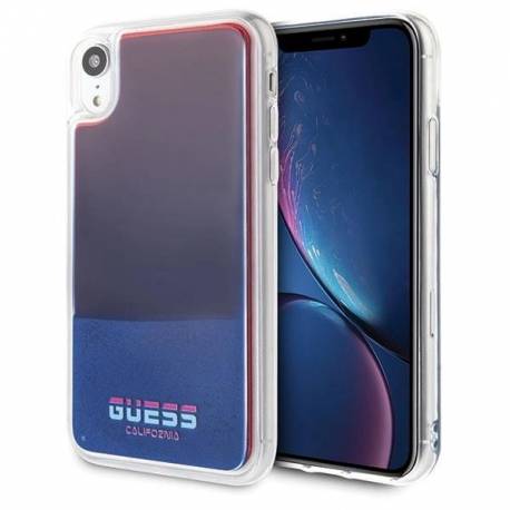 Etui Guess California Glow In The Dark Na Iphone Xr - Czerwone