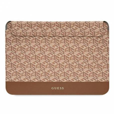 Etui Guess Gcube Stripes Na Laptopa 16'' - Brązowe