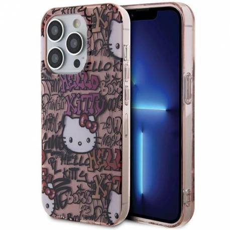 Etui Hello Kitty Iml Tags Graffiti Na Iphone 13 Pro Max - Różowe