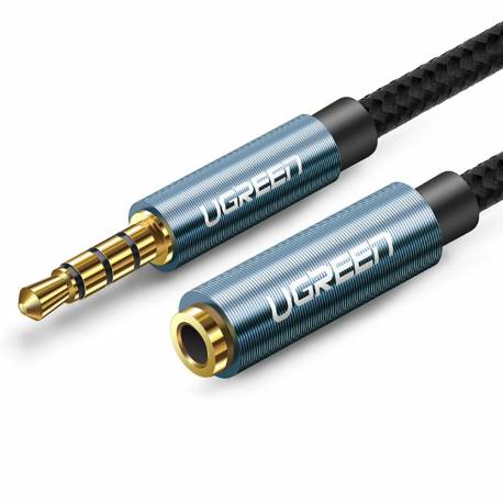 Ugreen Kabel Adapter Przedłużacz Aux Mini Jack 3,5 Mm 1,5M Niebieski (Av118)