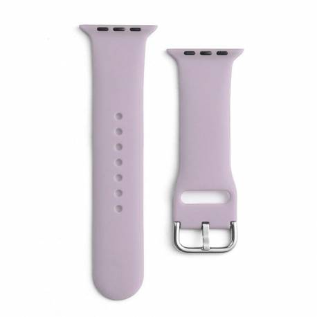 Silicone Strap APS silikonowa opaska do Watch 8 / 7 / 6 / 5 / 4 / 3 / 2 / SE (41 / 40 / 38mm) pasek bransoleta do zegarka fiolet