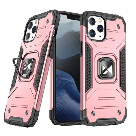 Wozinsky Ring Armor etui iPhone 14 Pro pancerny pokrowiec uchwyt magnetyczny ring złote