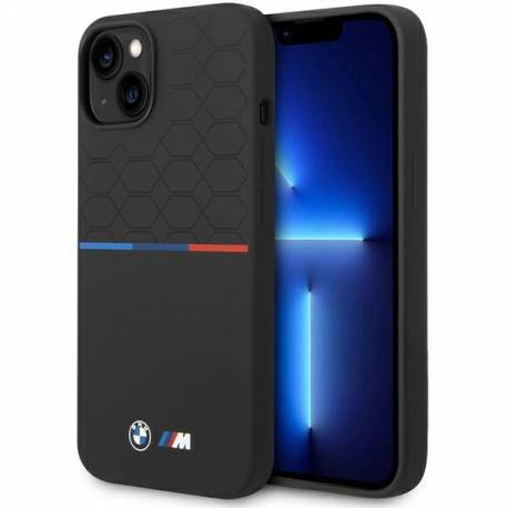 Etui Bmw M Silicone Pattern Magsafe Na Iphone 15 / 14 / 13 - Czarne