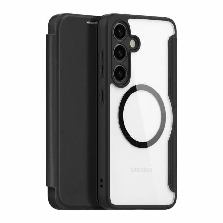 Etui Dux Ducis Skin X Pro Do Samsung S24 Z Magnetycznym Ringiem I Klapką - Czarne