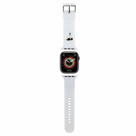 Pasek Karl Lagerfeld 3D Rubber Karl Head Na Apple Watch 38/40/41Mm - Biały