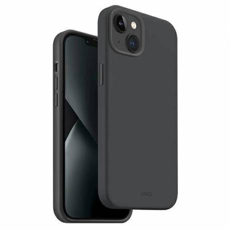 UNIQ etui Lino Hue iPhone 14 Plus 6,7" Magclick Charging szary/charcoal grey