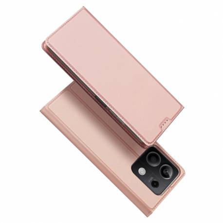 Etui Dux Ducis Skin Pro Z Klapką I Miejscem Na Kartę Na Xiaomi Redmi Note 13 5G - Różowe