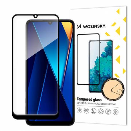 Szkło Hartowane Wozinsky Full Glue Z Czarną Ramką Do Xiaomi Poco C65/redmi 13C