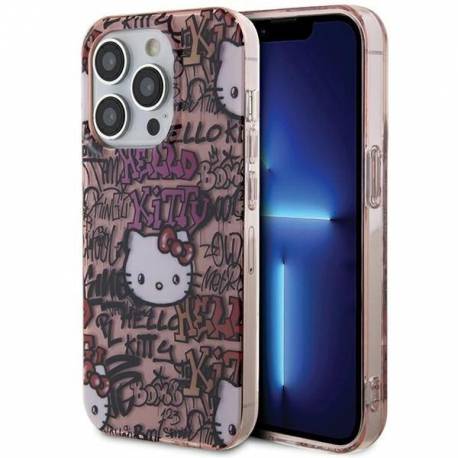 Etui Hello Kitty Iml Tags Graffiti Na Iphone 15 Pro Max - Różowe