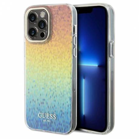 Etui Guess Iml Faceted Mirror Disco Iridescent Na Iphone 13 Pro Max - Wielokolorowe