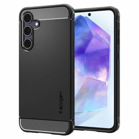 Etui Spigen Rugged Armor Na Samsung Galaxy A55 5G - Czarny Mat
