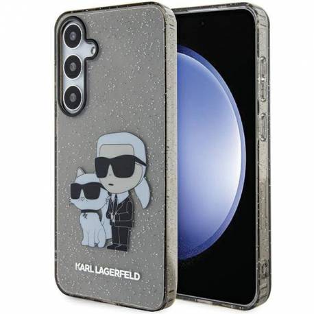 Etui Karl Lagerfeld Glitter Karl&choupette Na Samsung Galaxy S24+ - Czarne
