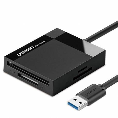 Ugreen Czytnik Kart Pamięci Usb 3.0 Sd / Micro Sd / Cf / Ms Czarny (Cr125 30333)