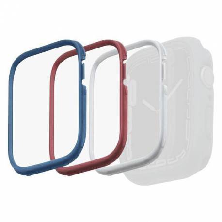 UNIQ ramki do Moduo 3in1 Apple Watch Series 4/5/6/7/8/SE 44/45mm Niebieski-Czerwony-Biały/Blue-Red-White