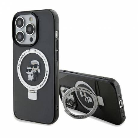 Etui Karl Lagerfeld Ring Stand Karl&choupettte Magsafe Na Iphone 13 Pro Max - Czarne