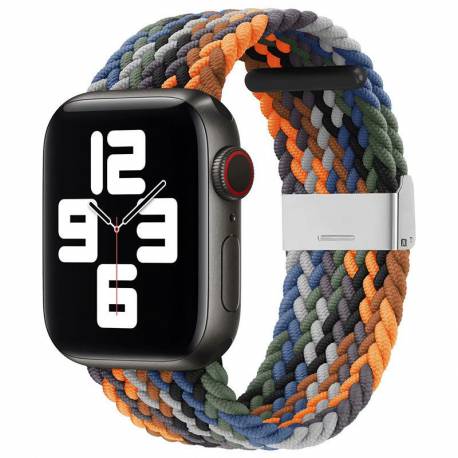 Strap Fabric Opaska Do Watch 9 / 8 / 7 / 6 / Se / 5 / 4 / 3 / 2 (41Mm / 40Mm / 38Mm) Pleciony Materiałowy Pasek Bransoletka Do Z