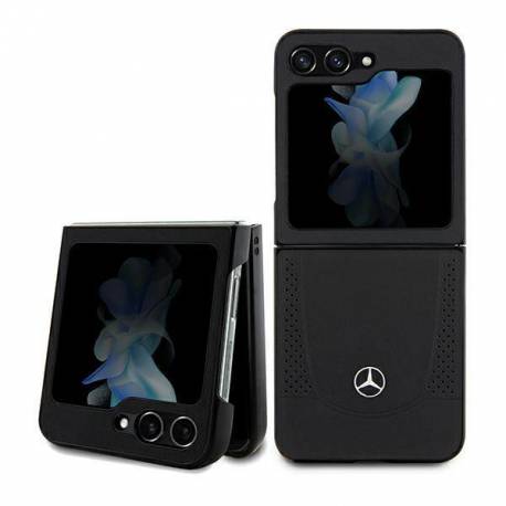 Etui Mercedes Leather Urban Na Samsung Galaxy Z Flip 5 - Czarne