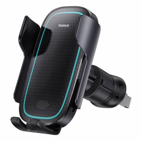 Uchwyt Samochodowy Baseus Milky Way Pro Series Bs-Cm023 Na Kratkę Nawiewu Z Ładowarką Indukcyjną 15W - Czarny