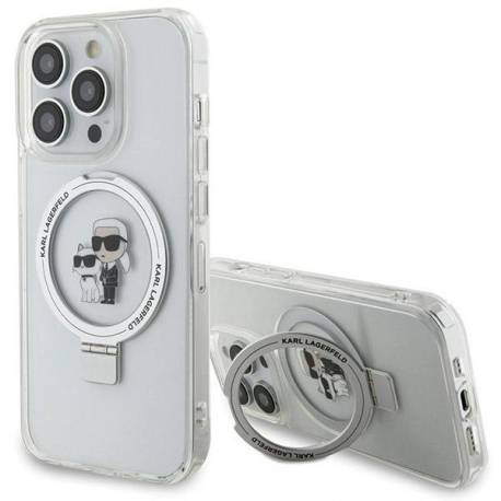 Etui Karl Lagerfeld Ring Stand Karl&choupettte Magsafe Na Iphone 13 Pro Max - Białe
