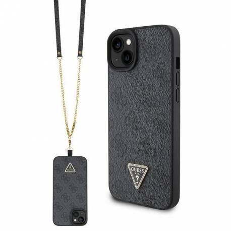 Etui Guess Crossbody 4G Metal Logo Do Iphone 15 Plus - Czarne