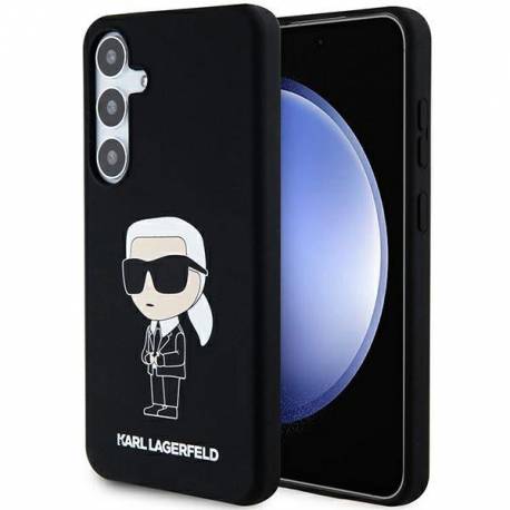 Etui Karl Lagerfeld Silicone Ikonik Na Samsung Galaxy S24+ - Czarne
