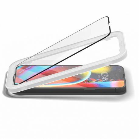 Spigen ALM Glass FC 2szt szkło hartowane do iPhone 13 Pro Max na cały ekran z ramką czarny