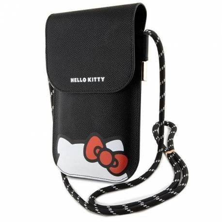 Torebka Hello Kitty Leather Hiding Kitty Cord - Czarna
