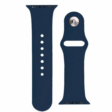 Silicone Strap APS silikonowa opaska do Watch 8 / 7 / 6 / 5 / 4 / 3 / 2 / SE (45 / 44 / 42mm) pasek bransoleta do zegarka ciemno