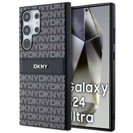 Etui Dkny Leather Mono Stripe & Metal Logo Na Samsung Galaxy S24 Ultra - Czarne