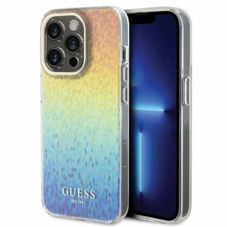 Etui Guess Iml Faceted Mirror Disco Iridescent Na Iphone 14 Pro Max - Wielokolorowe