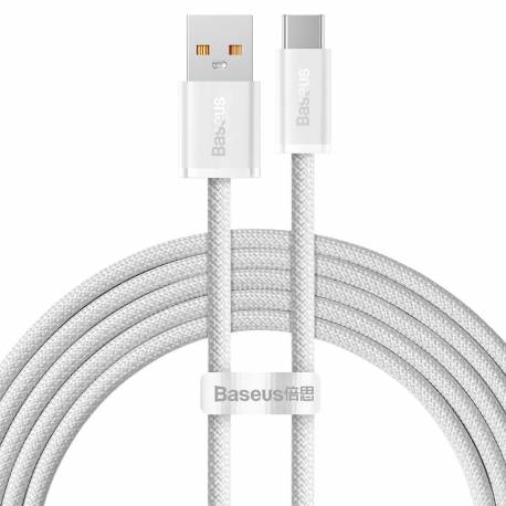 Baseus Dynamic Series kabel USB - USB Typ C 100W 2m biały (CALD000702)