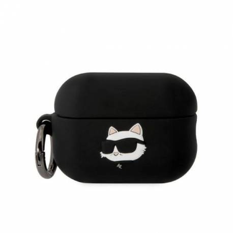 Etui Karl Lagerfeld Silicone Choupette Head 3D Na Airpods Pro 2 - Czarne