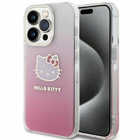 Etui Hello Kitty Iml Gradient Electrop Kitty Head Na Iphone 14 Pro - Różowe