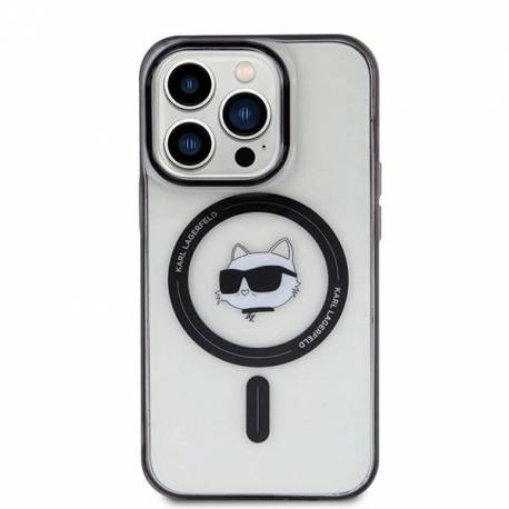 Etui Karl Lagerfeld Iml Choupette's Head Magsafe Na Iphone 15 Pro - Przezroczyste