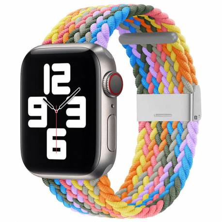 Strap Fabric Opaska Do Watch 9 / 8 / 7 / 6 / Se / 5 / 4 / 3 / 2 (41Mm / 40Mm / 38Mm) Pleciony Materiałowy Pasek Bransoletka Do Z