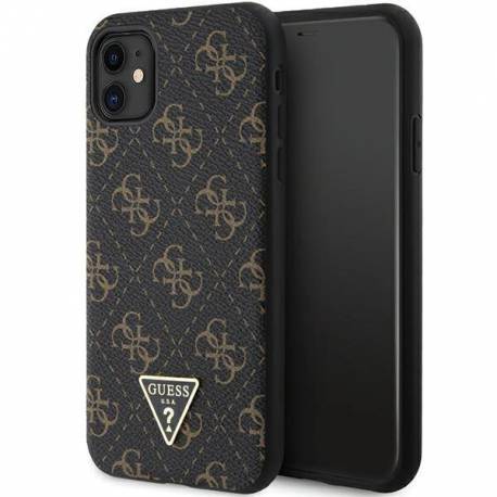 Etui Guess 4G Triangle Metal Logo Na Iphone 11 / Xr - Czarne