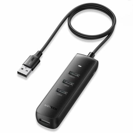 Ugreen Rozdzielacz Hub Usb Typ A - 4X Usb 3.2 Gen 1 Czarny (Cm416 80657)