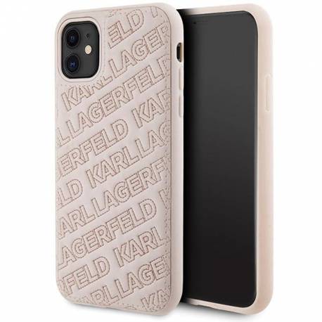 Etui Karl Lagerfeld Quilted K Pattern Na Iphone 11 / Xr - Różowe
