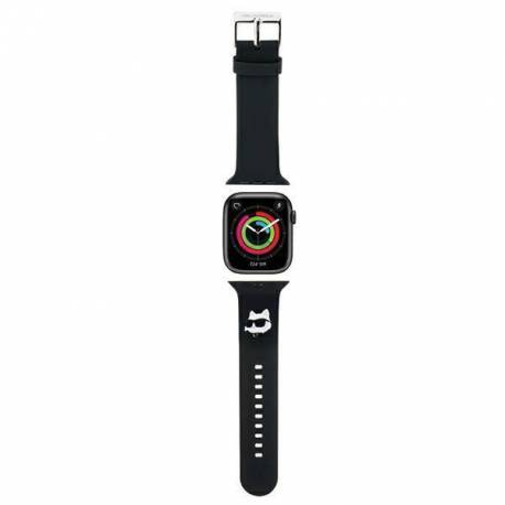 Pasek Karl Lagerfeld 3D Rubber Choupette Heads Na Apple Watch 38/40/41Mm - Czarny