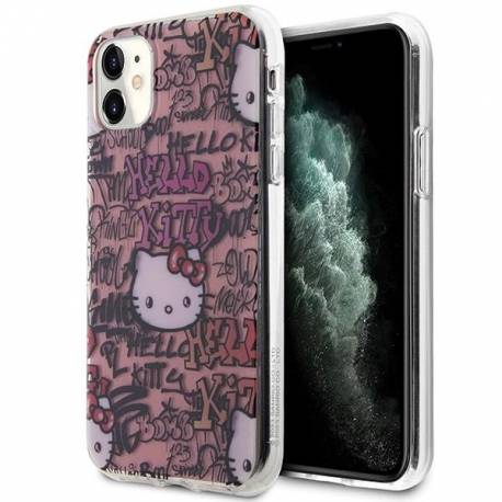 Etui Hello Kitty Iml Tags Graffiti Na Iphone 11 / Xr - Różowe